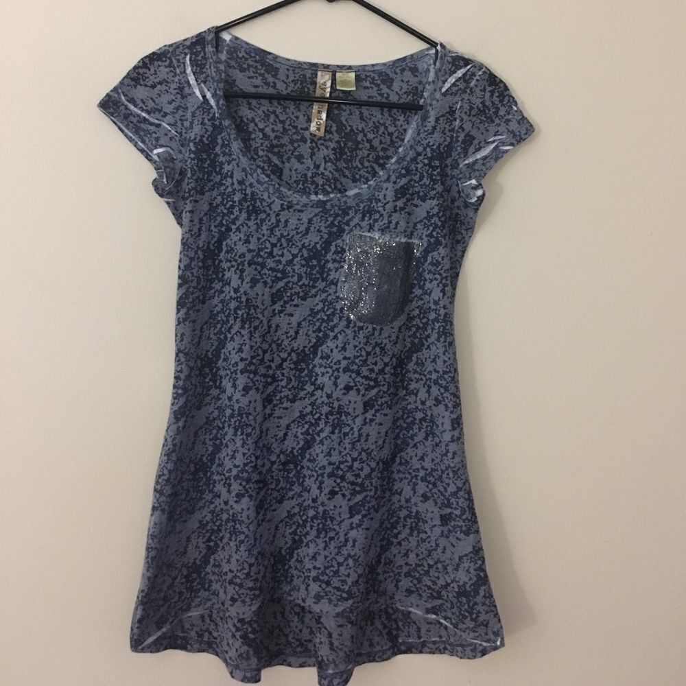 Eyeshadow S boho tshirt tunic sequined pocket